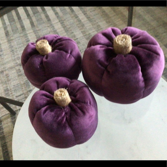Homemade Sweater Pumpkins in Purple. - Picture 2 of 4